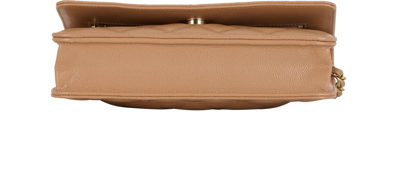 Wallet On Chain, &pound;2,500, Handbags, Beige, Caviar Leather, Top view